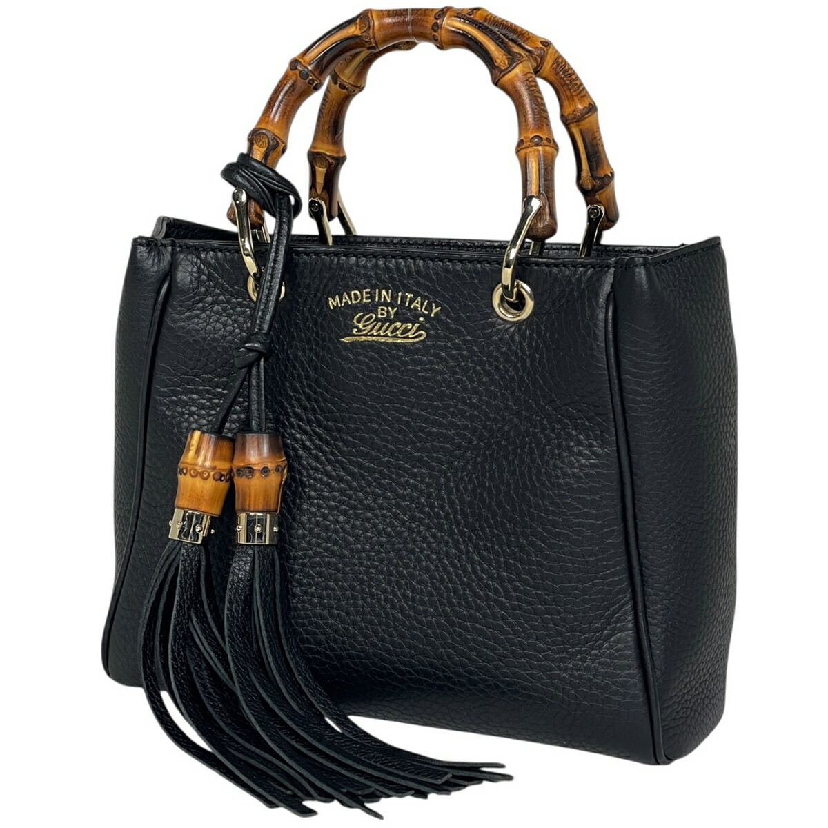 Gucci ラタン レザー かごバッグ バンブー GUCCI グッチ 494340 バンブー かごバッグ ハンドバッグ ラタン