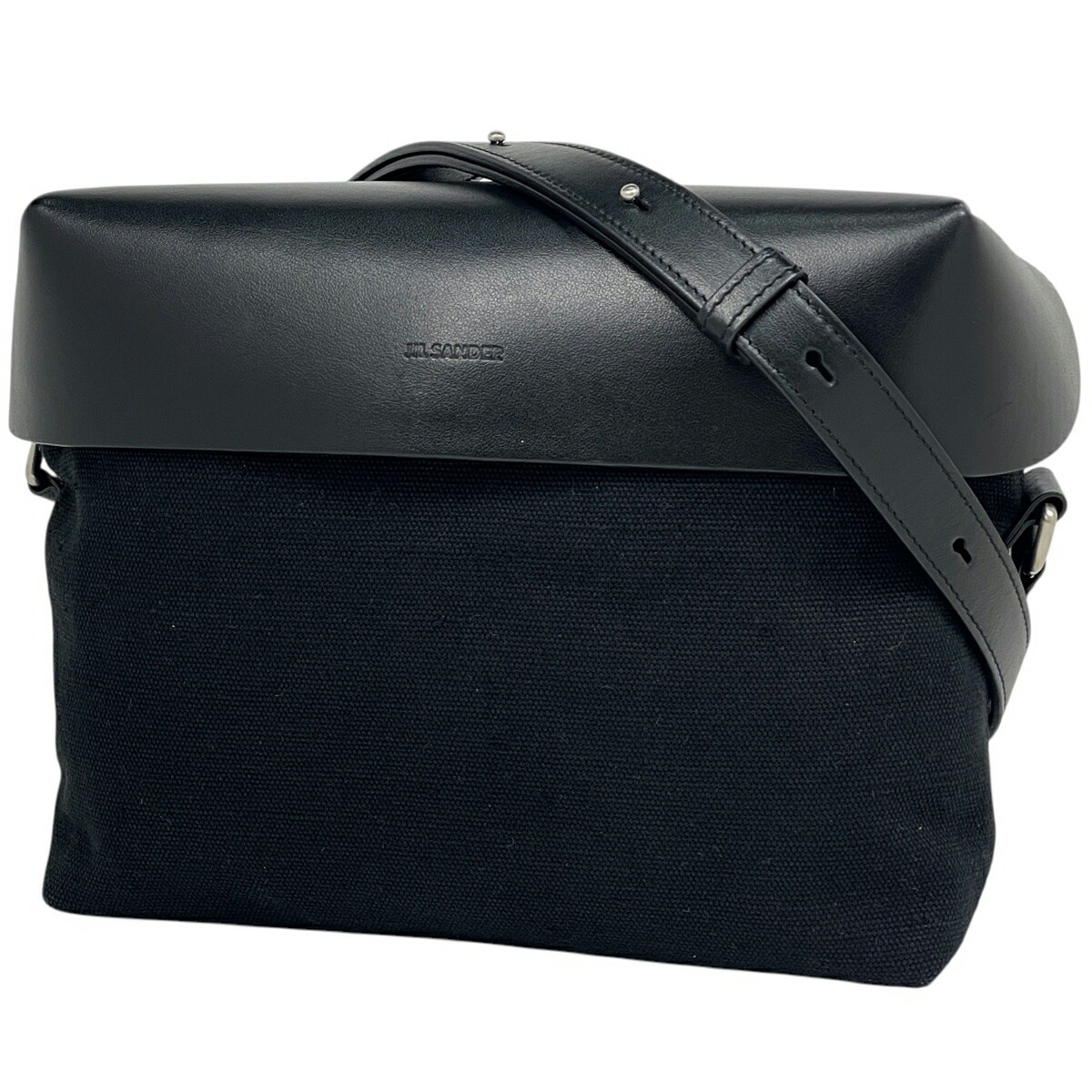 JIL SANDER ブラックショルダーバッグ Jil Sander ジップ ショルダーバッグ | ブラック | FARFETCH JP