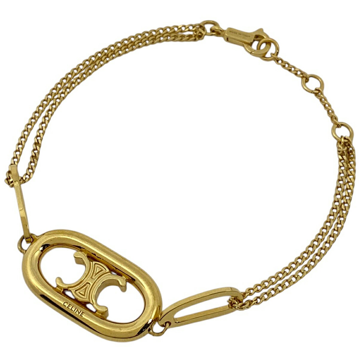 セリーヌ 馬車金具 ブレスレット ゴールド メッキ レディース CELINE