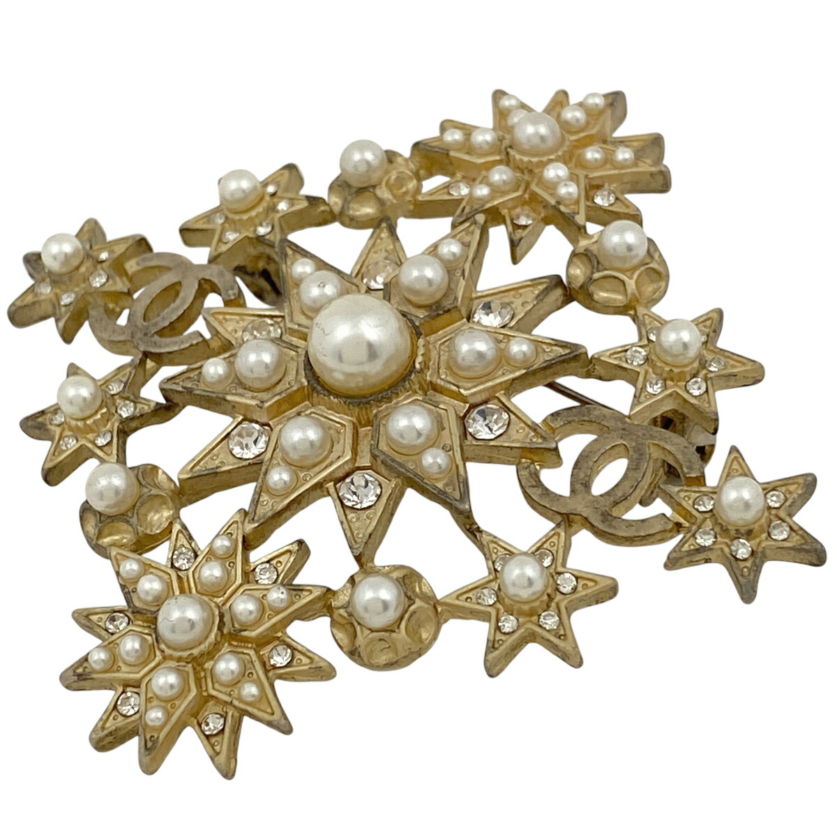 CHANEL シャネル カメリア ブローチ　ゴールドプレート CHANEL シャネル カメリア ブローチ ピンブローチ アクセサリー