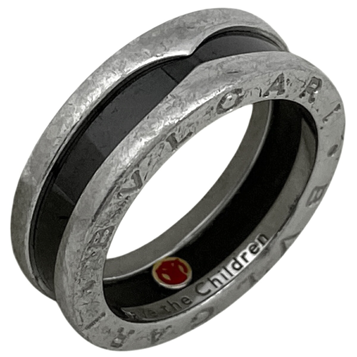 ブルガリ セーブザチルドレン 50 リング 9.5号 925 ブラック 3226 ブルガリ セーブザチルドレン 50 リング 9.5号 925 ブラック