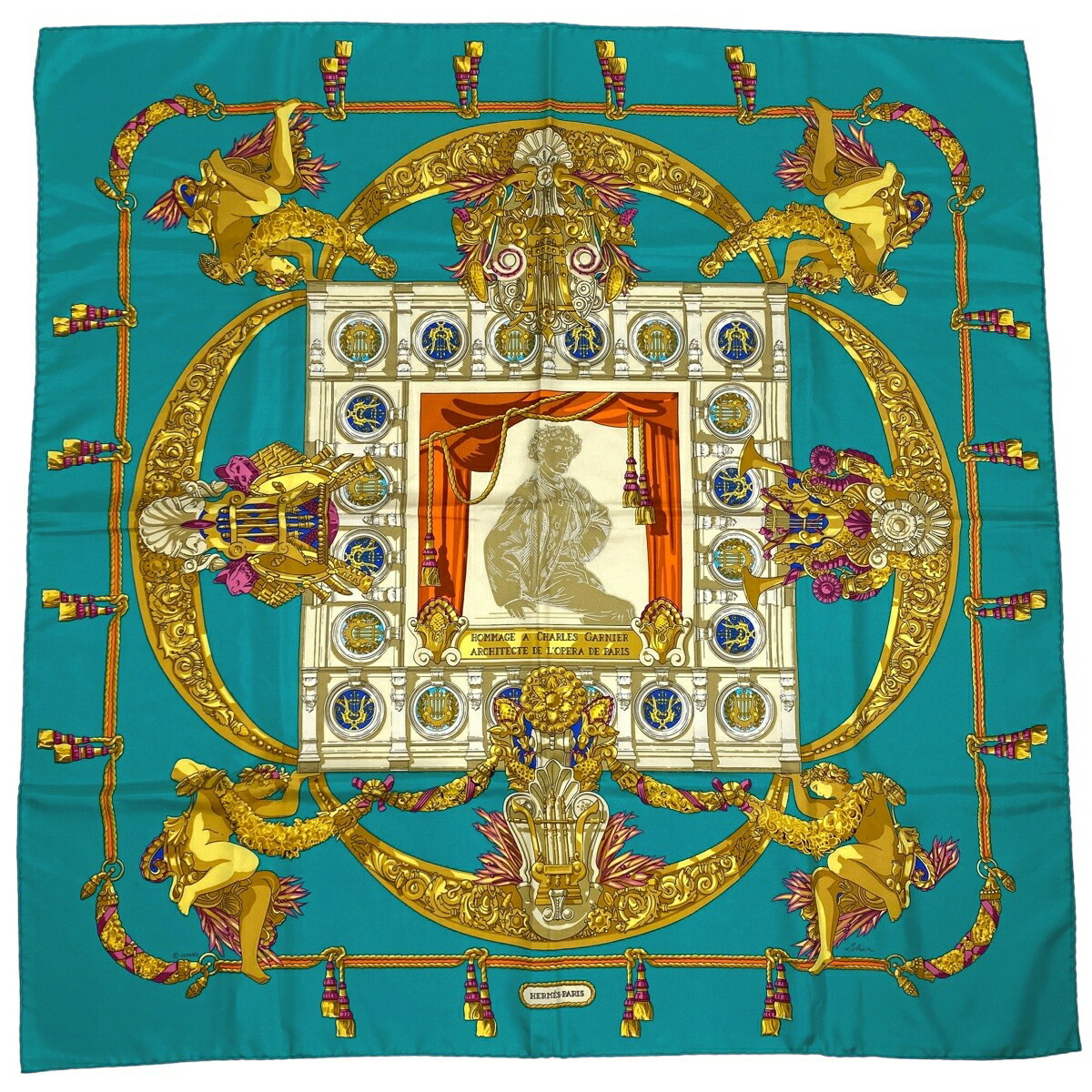 楽天市場】HERMES エルメス H071823S 12 Kachinas wash scarf 90 カレ