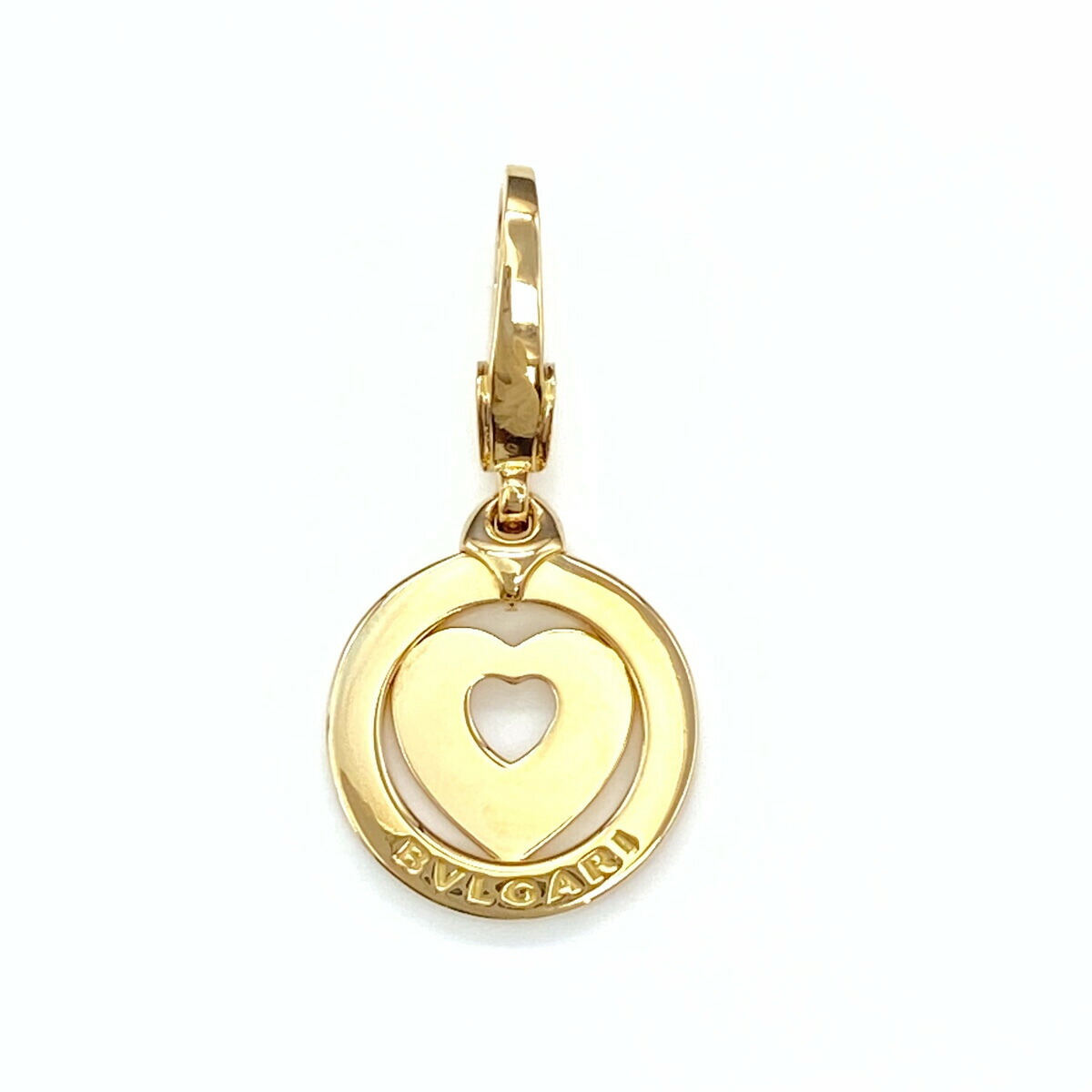 ブルガリ　BVLGAI トンド　ハート750 SS k18 ペンダント　トップ BVLGARI ブルガリ ペンダントトップ K18YGxSS トンド ハート