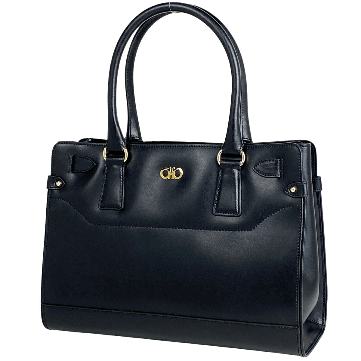 サルバトーレフェラガモ ブラック バッグ AU21-1864 美品 イタリア製