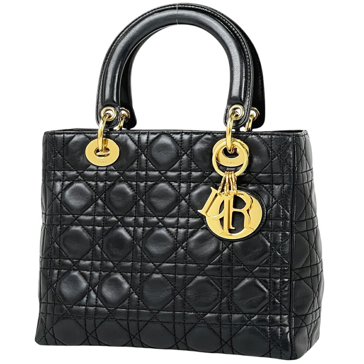 美品 DIOR レディディオール ラージ 2way ハンドバッグ ショルダー 楽天市場】ディオール Dior レディディオール ラージ ブラック