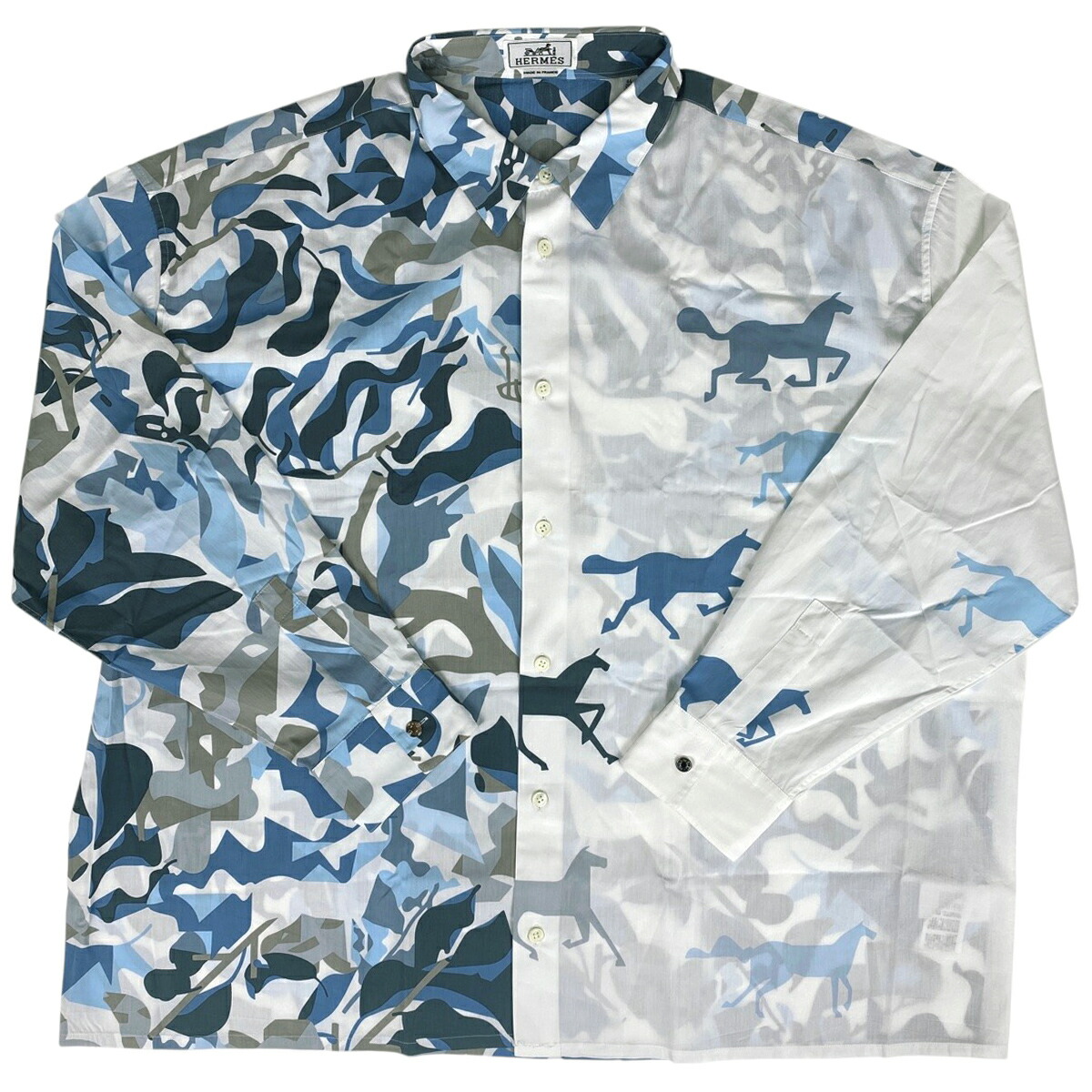 楽天市場】【中古】HERMES エルメス シャツ 長袖シャツ プレイ