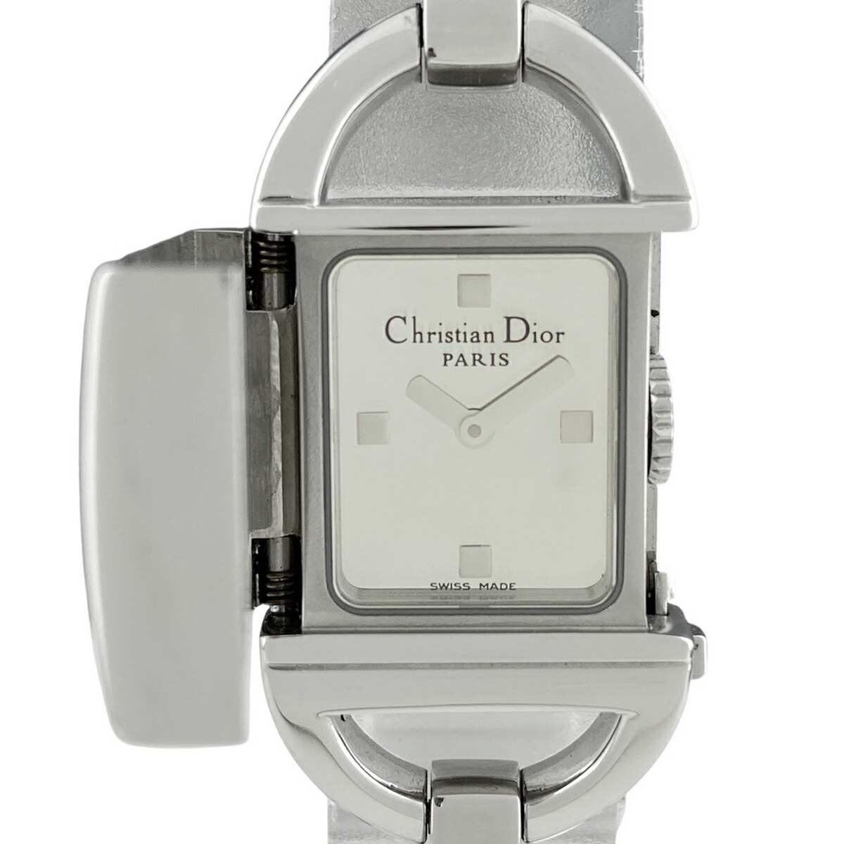 希少　Christian　Dior　12Pダイヤ　シルバー 中古】 クリスチャンディオール Christian Dior SS 腕時計 12P