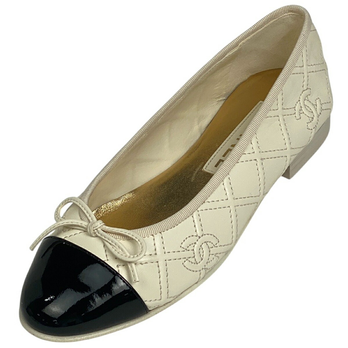 楽天市場】CHANEL シャネル ココマーク バレエシューズ 36 ブラック