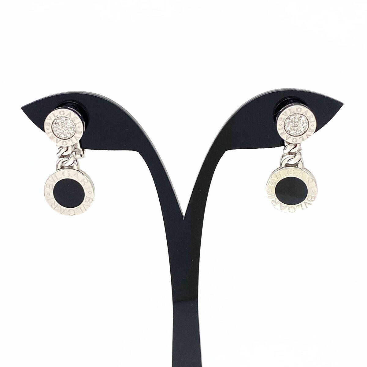 楽天市場】ブルガリ パレンテシ ハーフダイヤモンド イヤリング