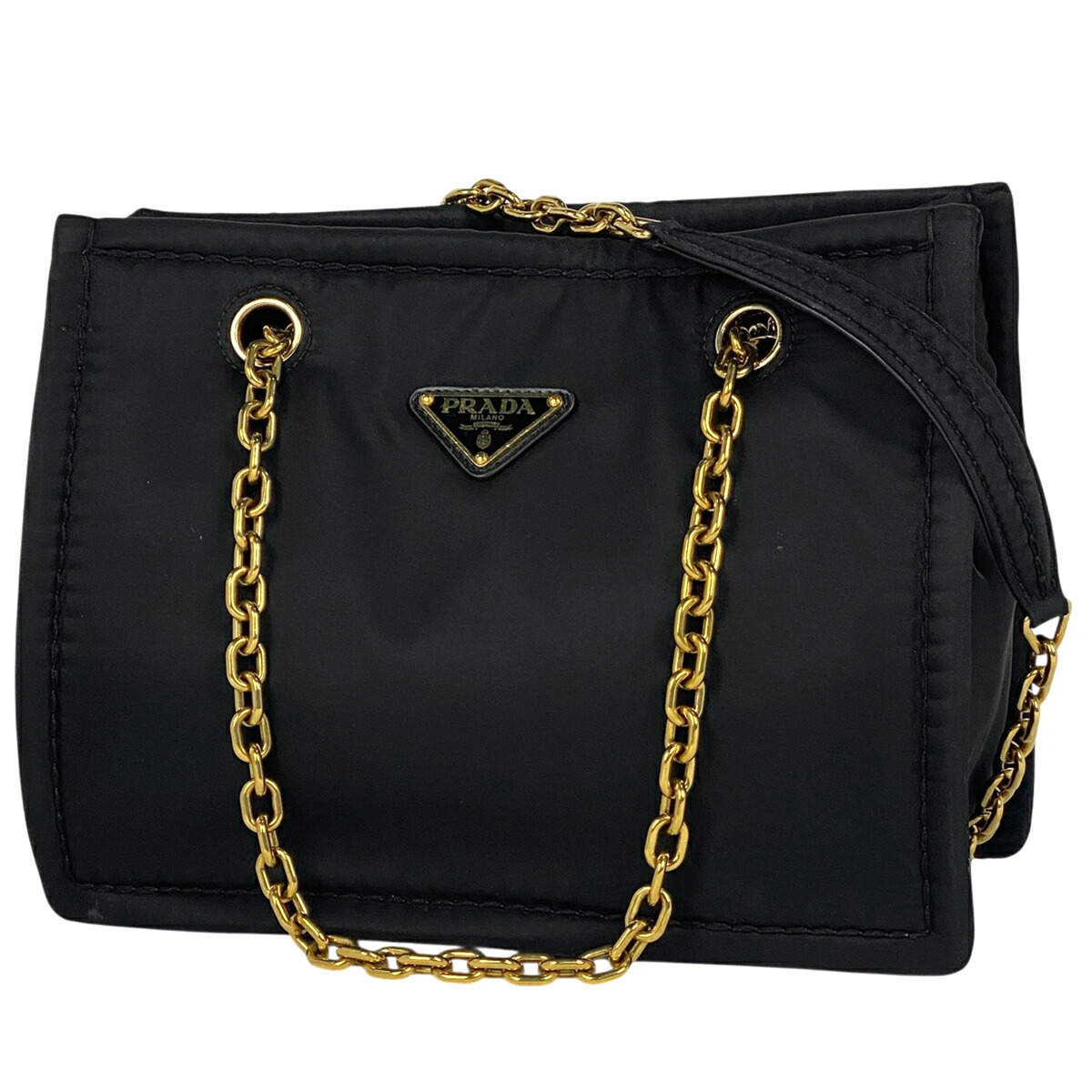 Prada プラダ　黒  ドラムバッグ 楽天市場】プラダ PRADA チェーンショルダー ショルダーバッグ B1467