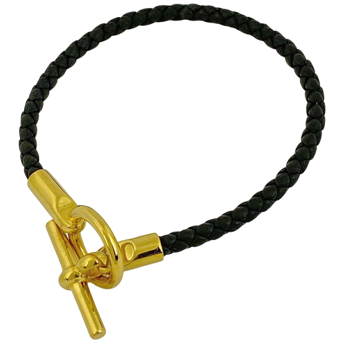 現行品✨未使用品✨エルメス GP×レザー グレナンH ブラック ブレスレット 楽天市場】エルメス Hermes グレナン H リンク ブレスレット レザー