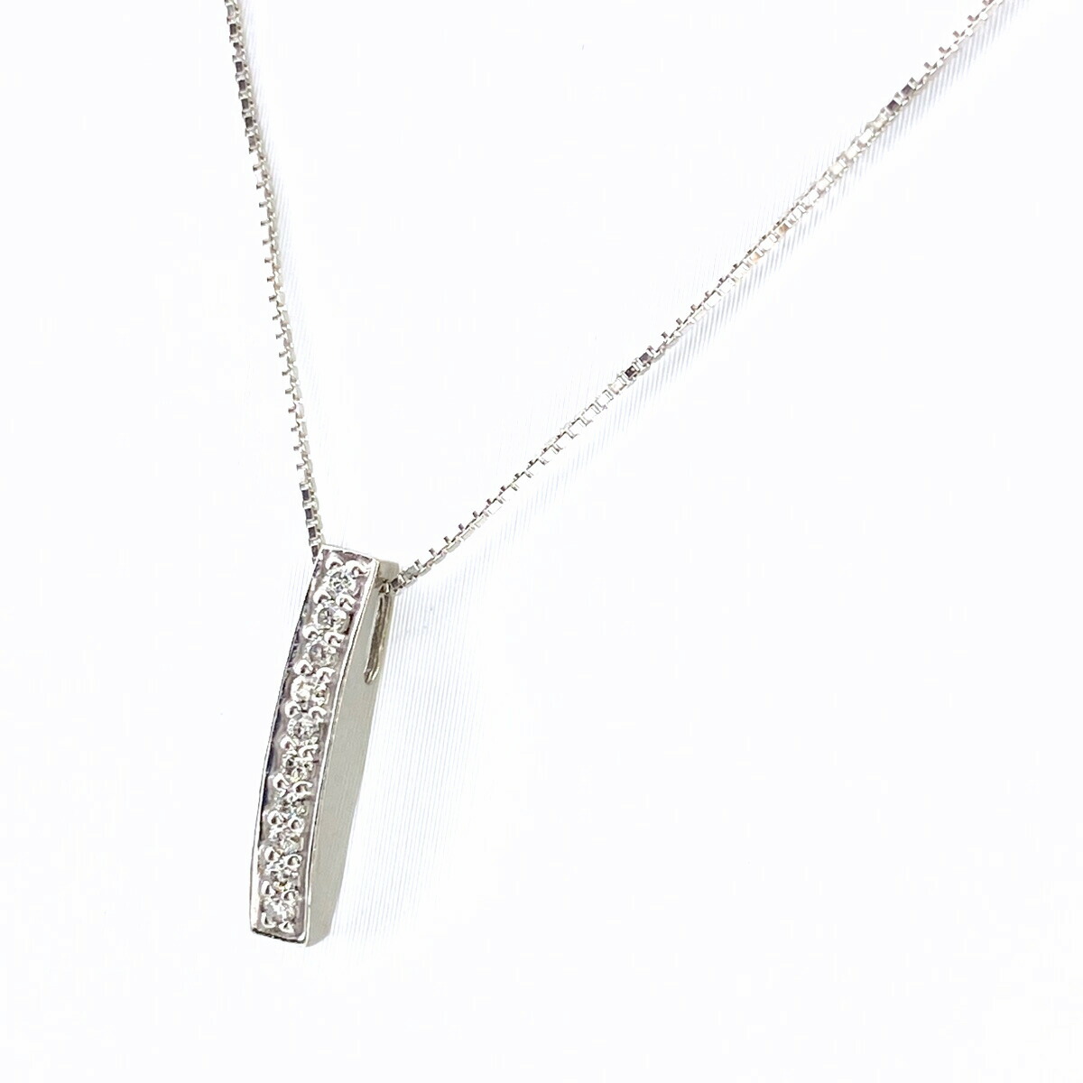 MIZUKI ネックレス 三日月 K14WG ホワイトゴールド 1P ダイヤ MIZUKI ネックレス 三日月 K14WG ホワイトゴールド 1P ダイヤ