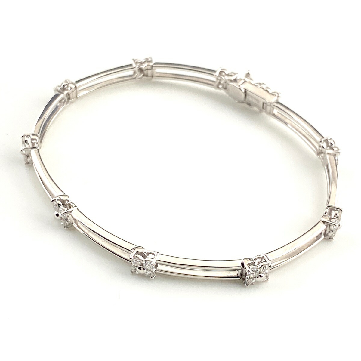 楽天市場】タサキ TASAKI デザインブレスレット プラチナ YG イエロー