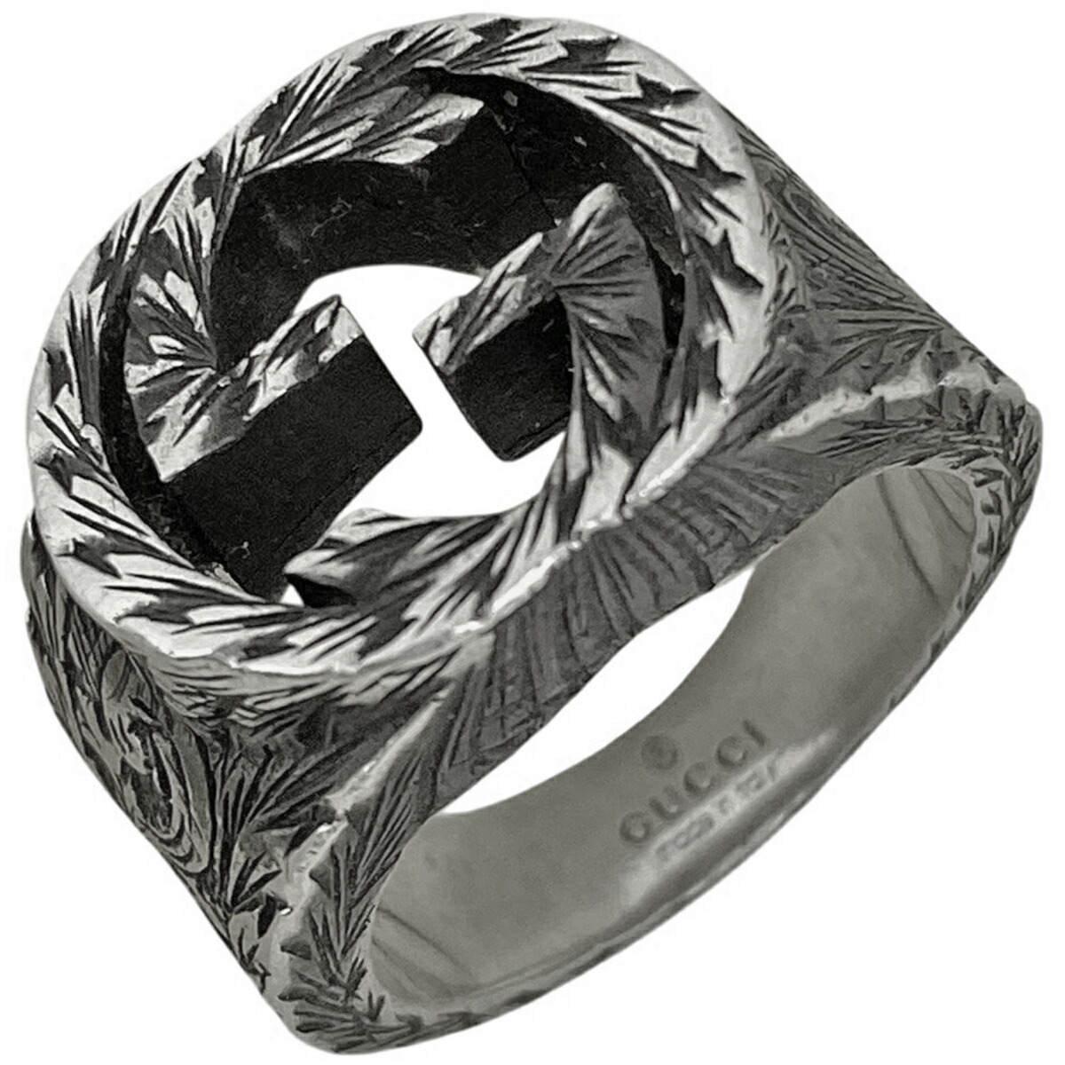 楽天市場】【ラッピング可】グッチ GUCCI ヘキサゴン リング ロゴ