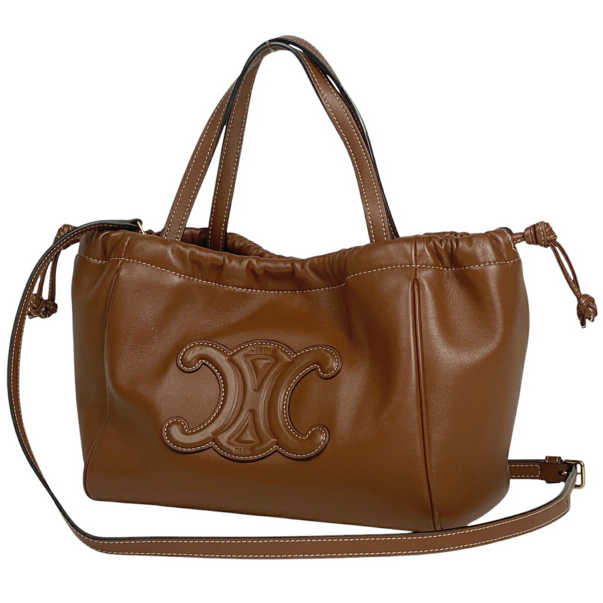 楽天市場】CELINE セリーヌ Cuir Triomphe Small Bucket Bag スモール