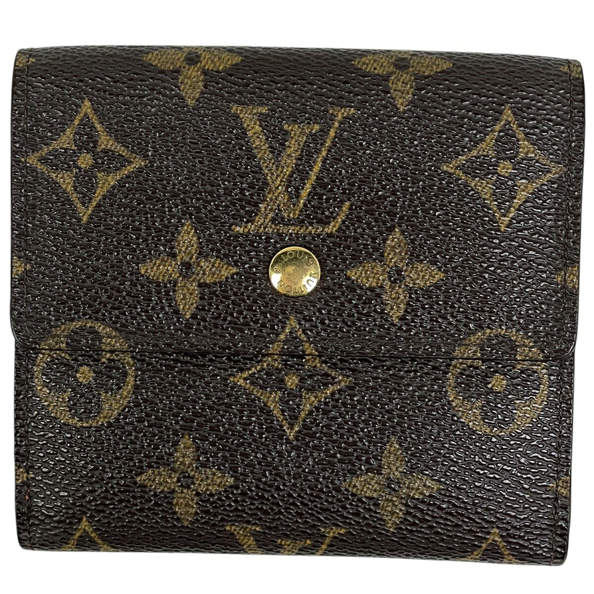 【店卸し資産追っぱらう】 ルイ・ヴィトン Louis Vuitton オポルト モネ ビエ ブーム クレディ 御釣り入れ 紙入れ W引っ掛かり 三つ折り紙入れ モノグラム 赤銅色 M61652 レディース 【中古】