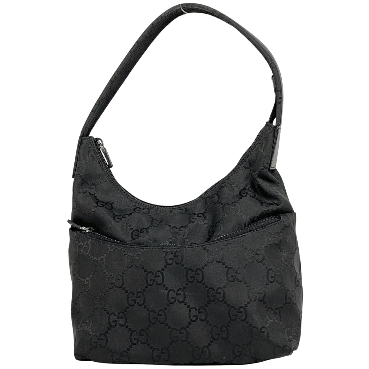 【在庫一掃】 グッチ GUCCI GG柄 ショルダーバッグ ワンショルダー ハンドバッグ ショルダーバッグ ナイロン ブラック 0013386 レディース 【中古】