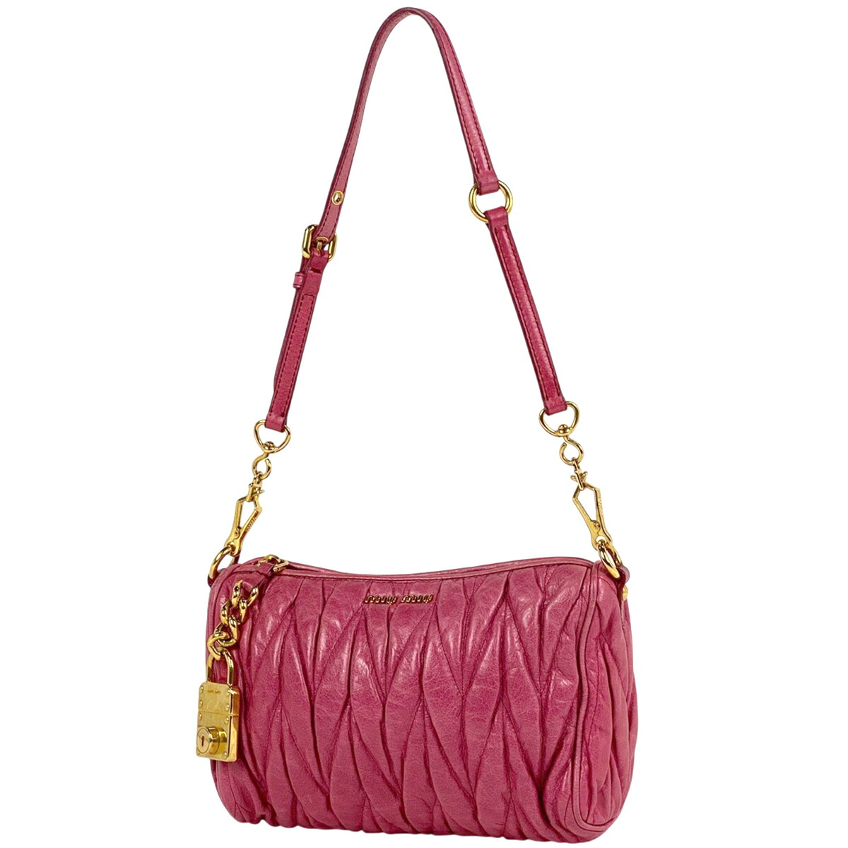 楽天市場】【ミュウミュウ】MIUMIU ドット柄がま口 ショルダーバッグ