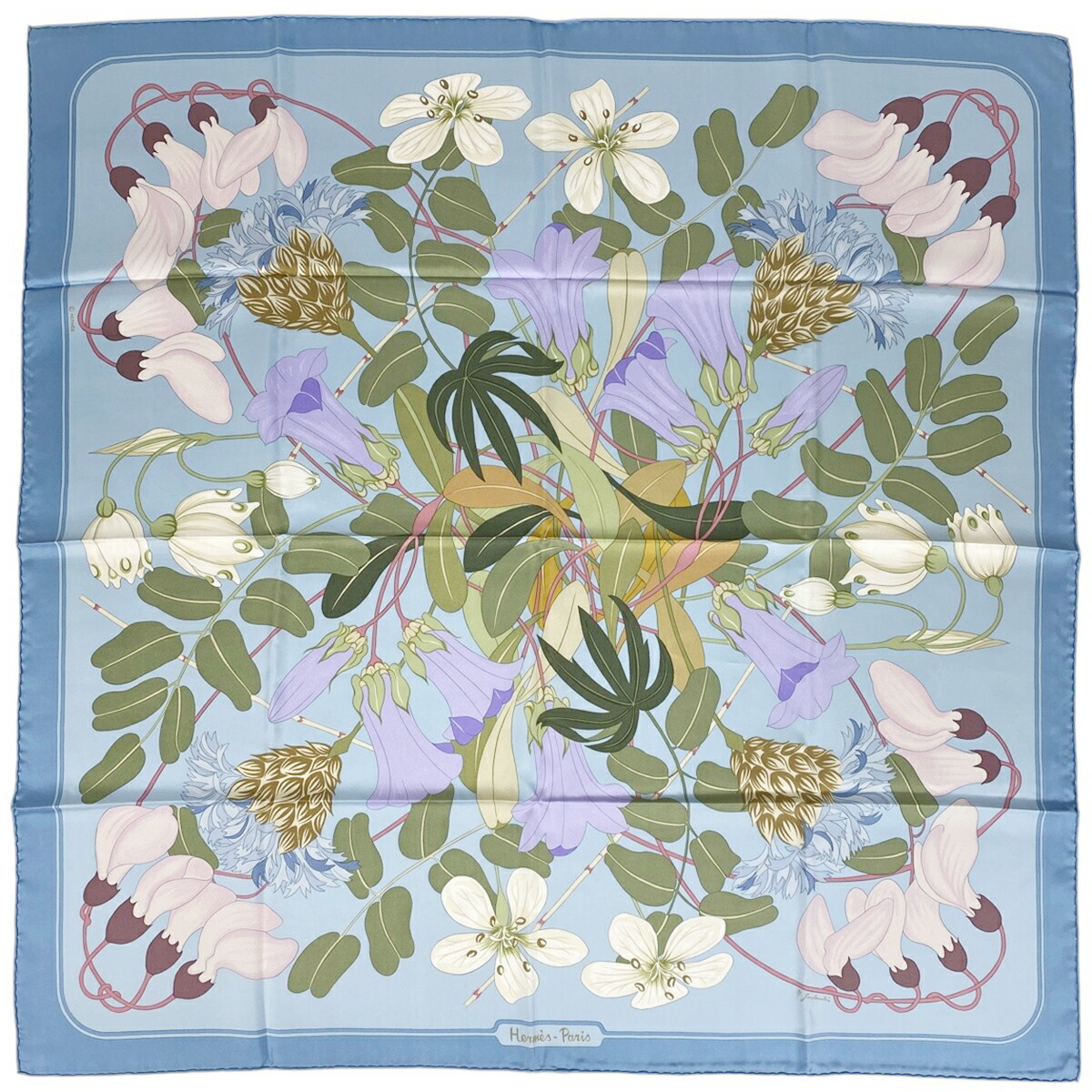 楽天市場】HERMES エルメス カレ 90 PASSIFLORES パッションフラワー