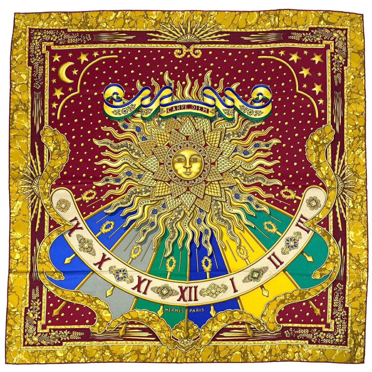 楽天市場】エルメス HERMES カレ 90 スカーフ 今日一日を楽しむ CARPE