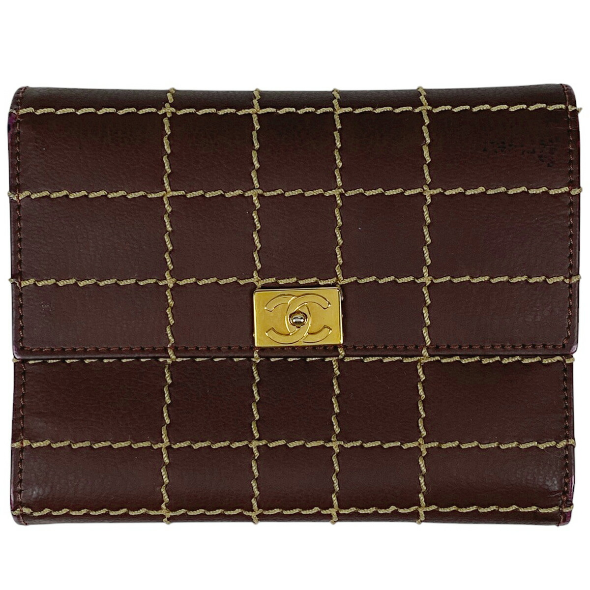 楽天市場】シャネル マトラッセ 三つ折り 長財布 ベージュ ココマーク