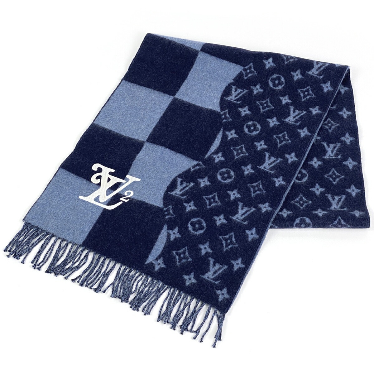 ✨️極美品 箱付き ルイヴィトン エシャルプ シティールイ マフラー カシミヤ混 LOUIS VUITTON】ルイ・ヴィトン マフラー・ゲーム・オン M76900