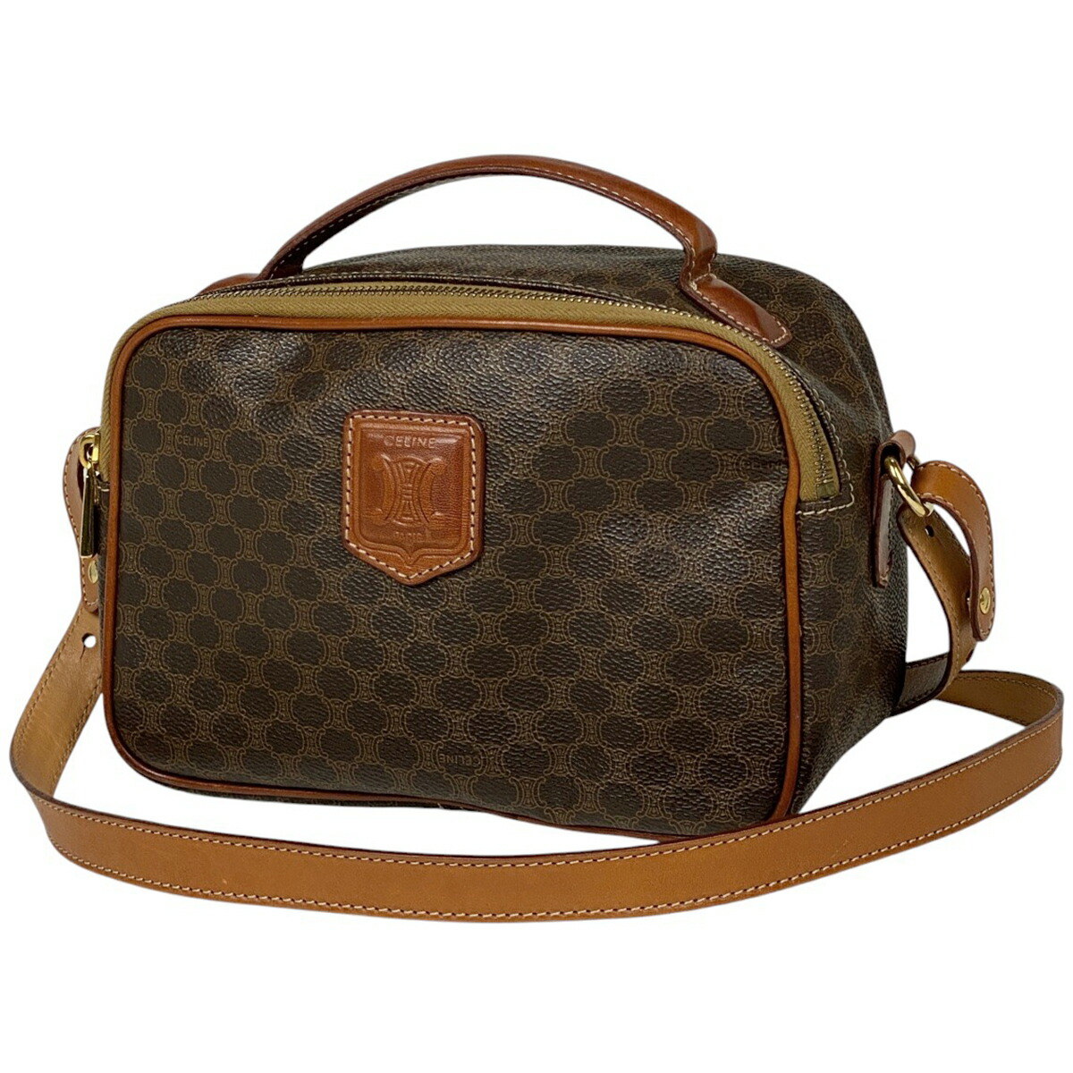 楽天市場】セリーヌ CELINE マカダム柄 ショルダーバッグ PVC レザー