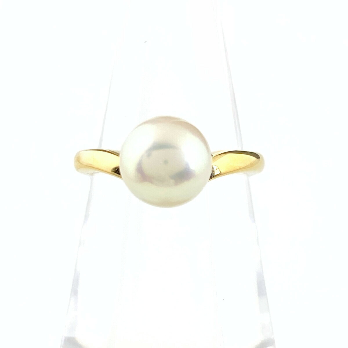 楽天市場】ミキモト アコヤパール リング 7.4mm K14WG 一粒パール