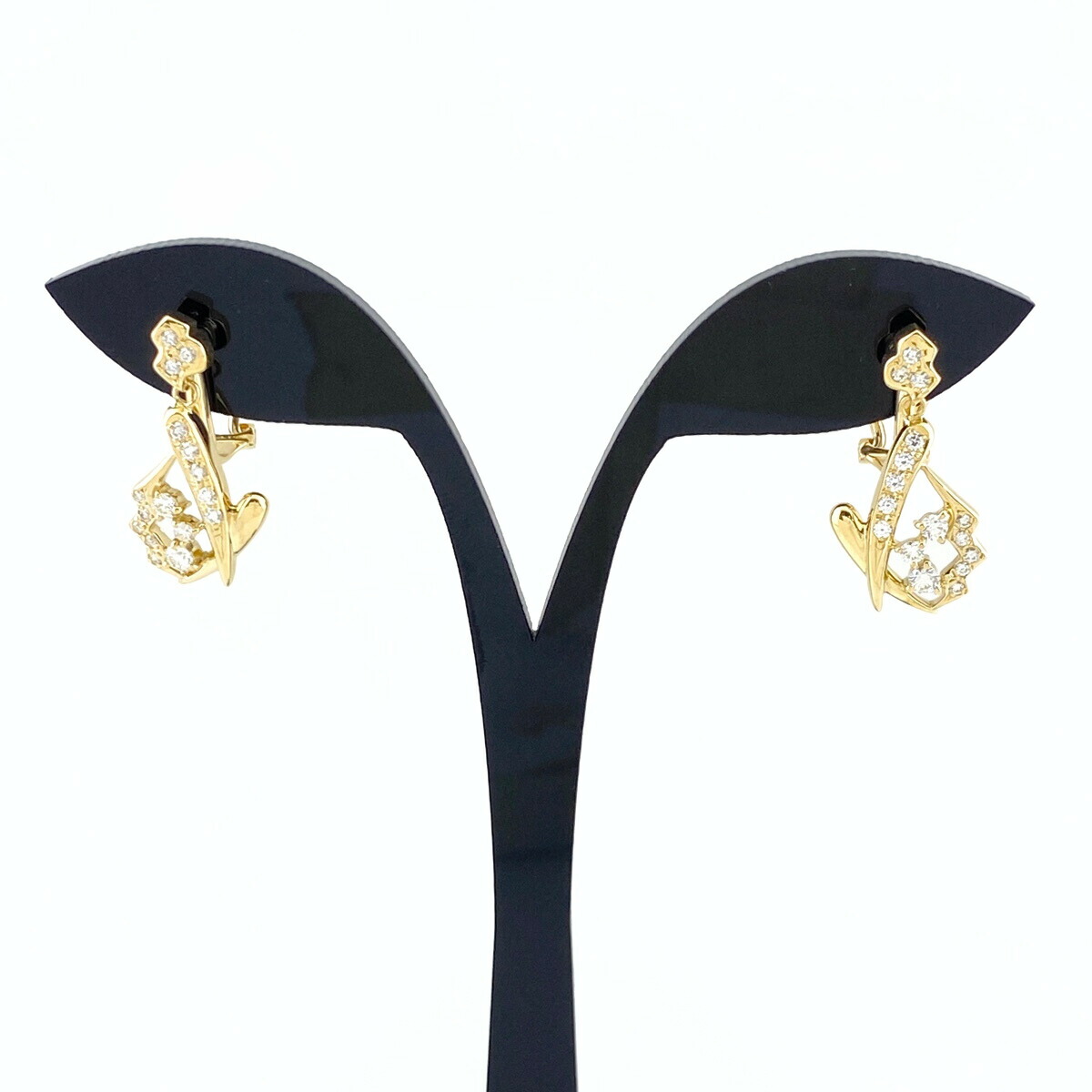 楽天市場】himieヒーミー K18WG ユキヤナギ 2WAY アメリカンピアス