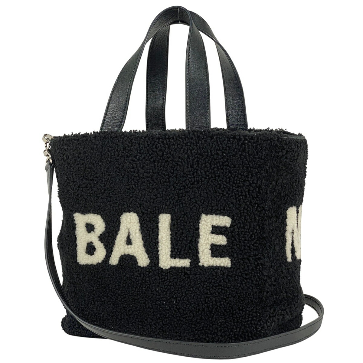 バレンシアガ ムートン ハンドバッグ トートバッグ ブラック ムートン レザー レディース BALENCIAGA 【中古】 楽天市場】バレンシアガ ムートン ハンドバッグ トートバッグ ブラック