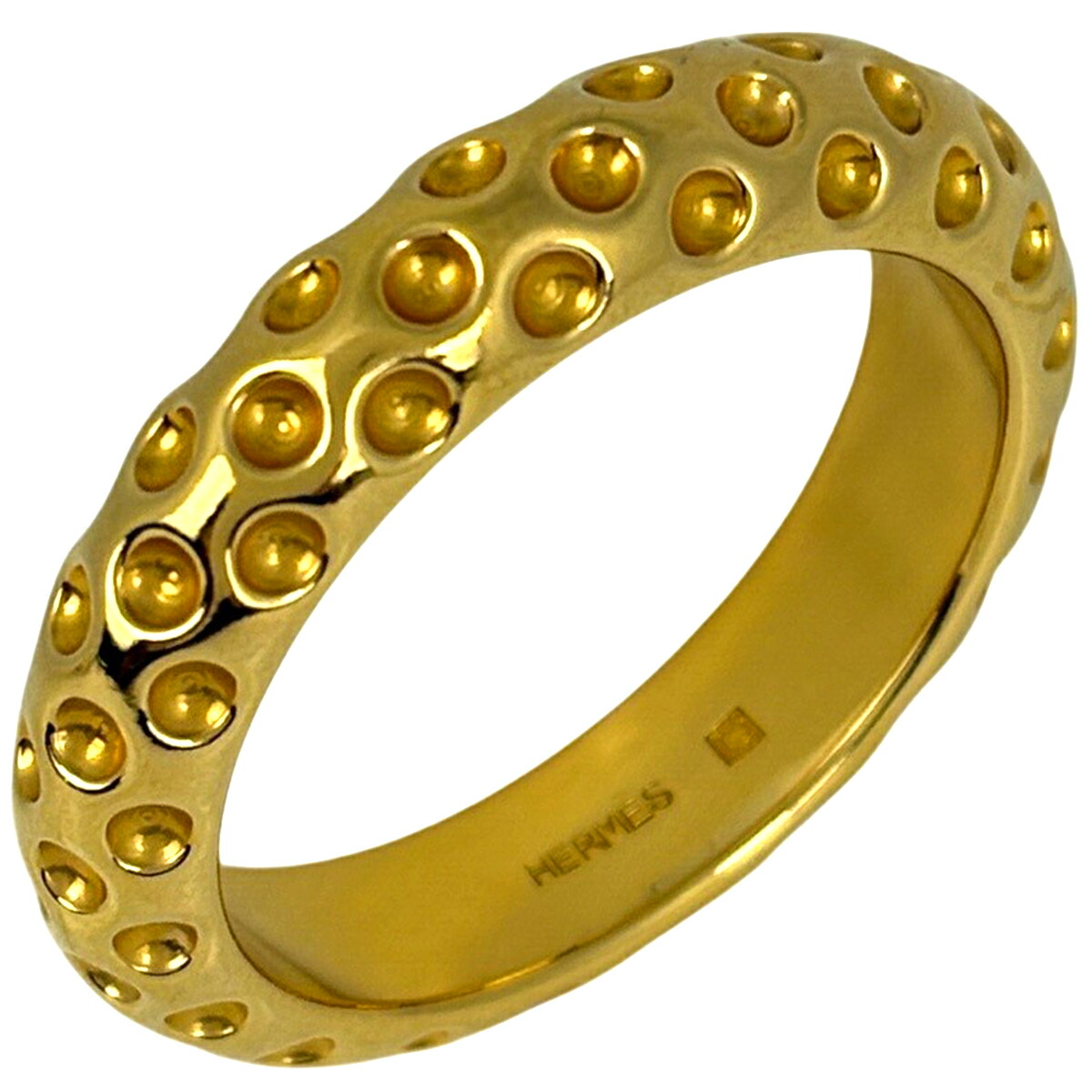 楽天市場】エルメス ドット モチーフ スカーフリング シルバー メタル