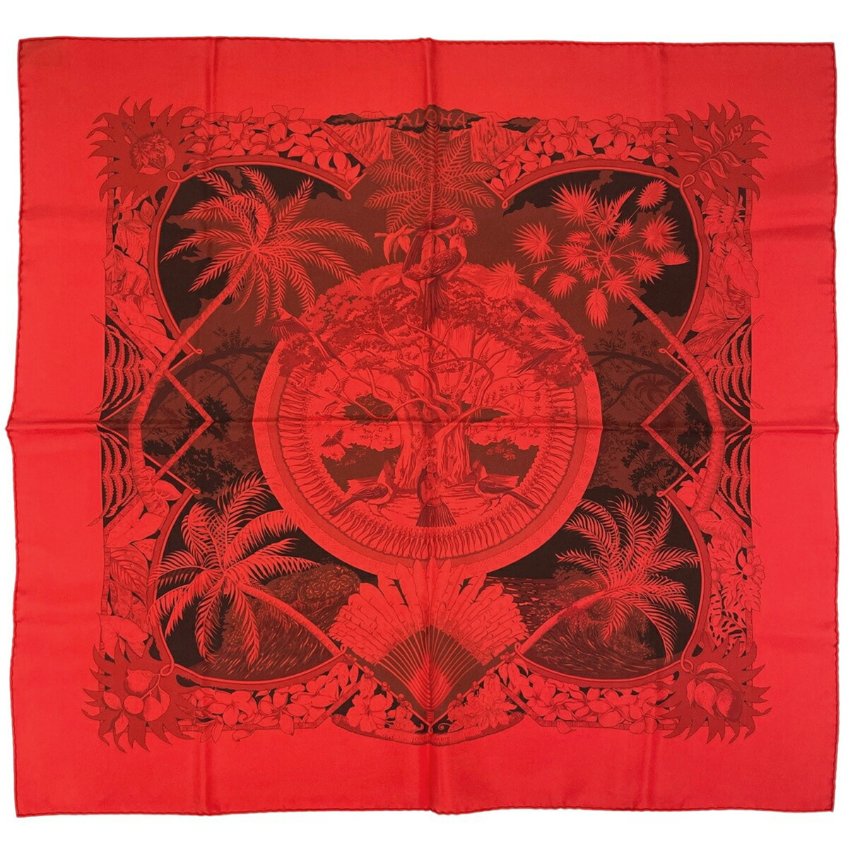 楽天市場】エルメス スカーフ カレ シルク100％ インディアン Les