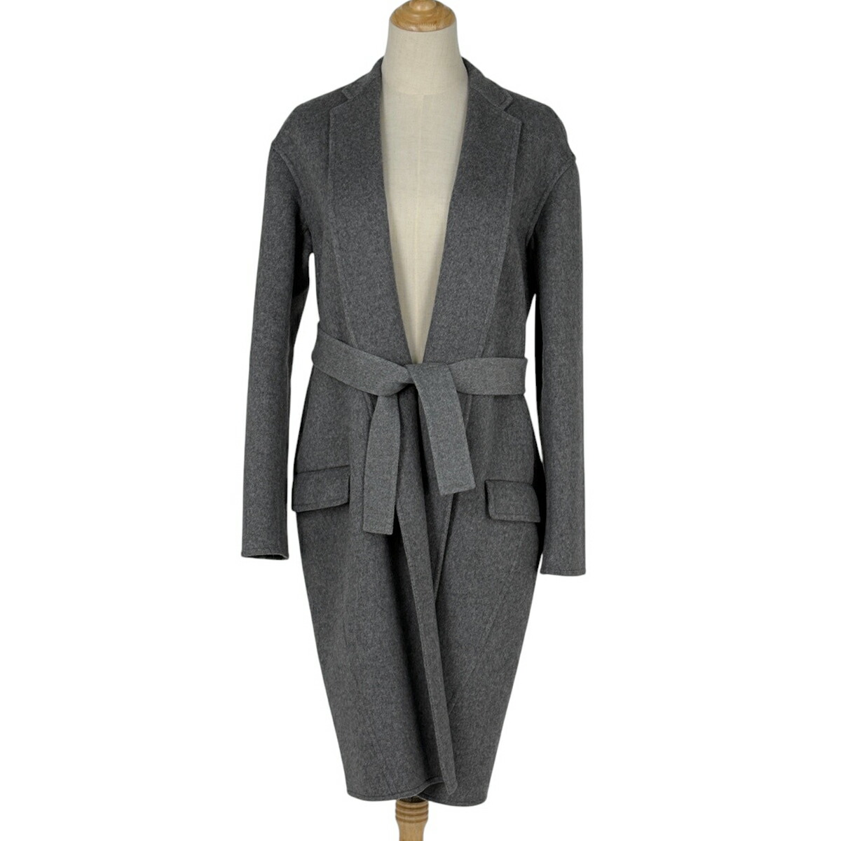 楽天市場】CELINE セリーヌ チェスターコート ウール レザー ネイビー