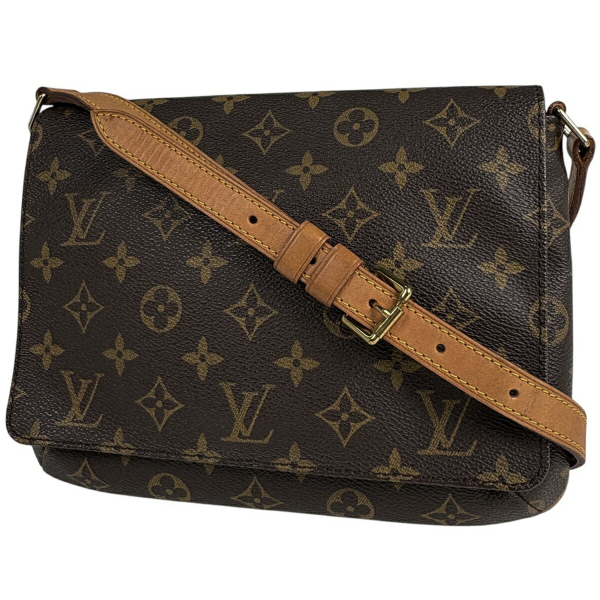【在庫一掃】 ルイ・ヴィトン Louis Vuitton ミュゼット タンゴ ショート 肩掛け ショルダーバッグ モノグラム ブラウン M51257 レディース 【中古】