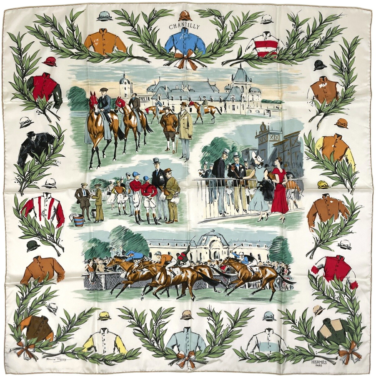 楽天市場】エルメス HERMES スカーフ カレ55 editees par 競走馬