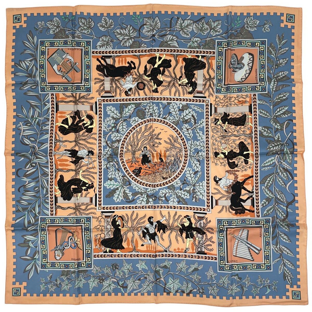 楽天市場】エルメス スカーフ カレ シルク100％ インディアン Les