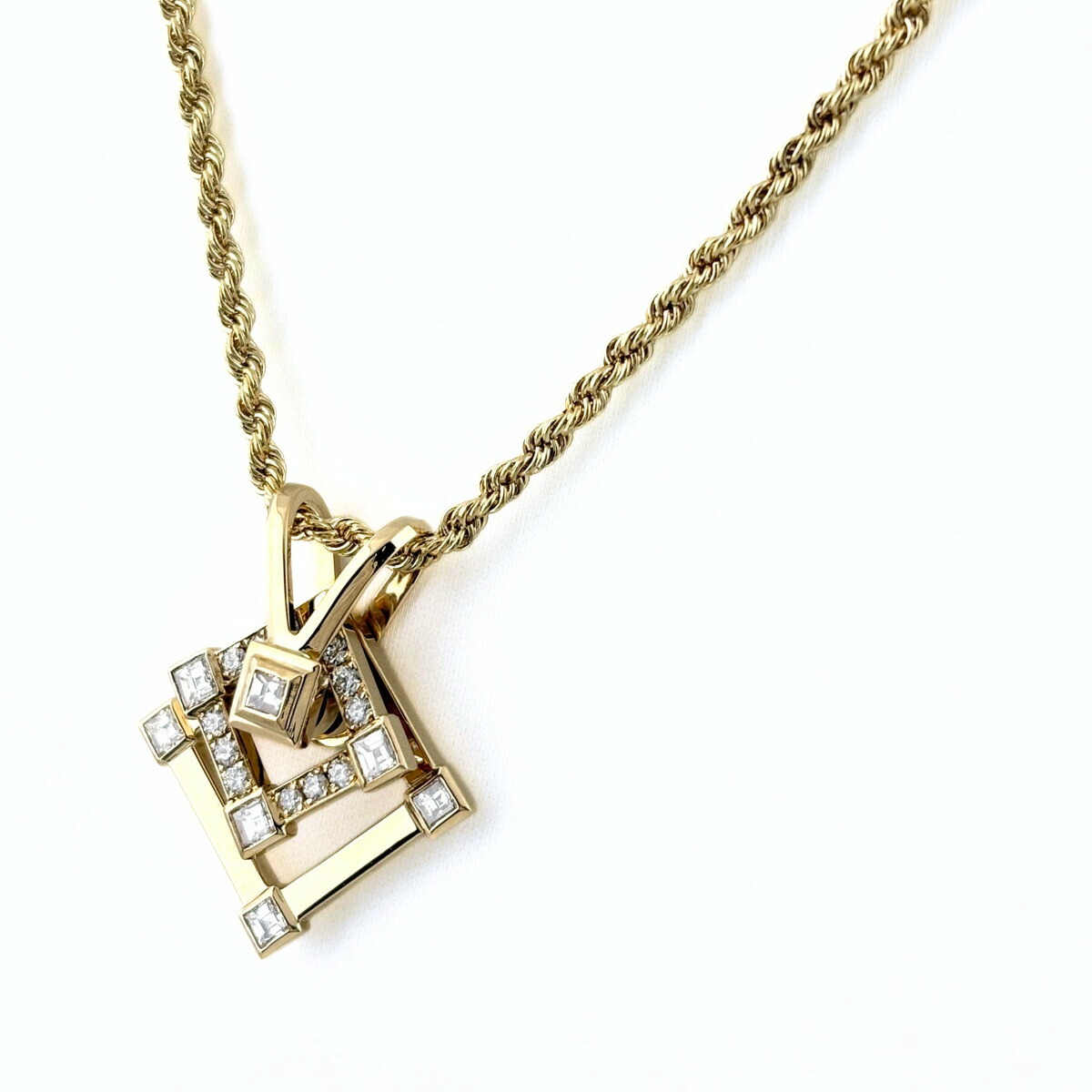 楽天市場】humハム kumo ku-N5m K18GG/YG 1Pダイヤモンド 一粒ロング