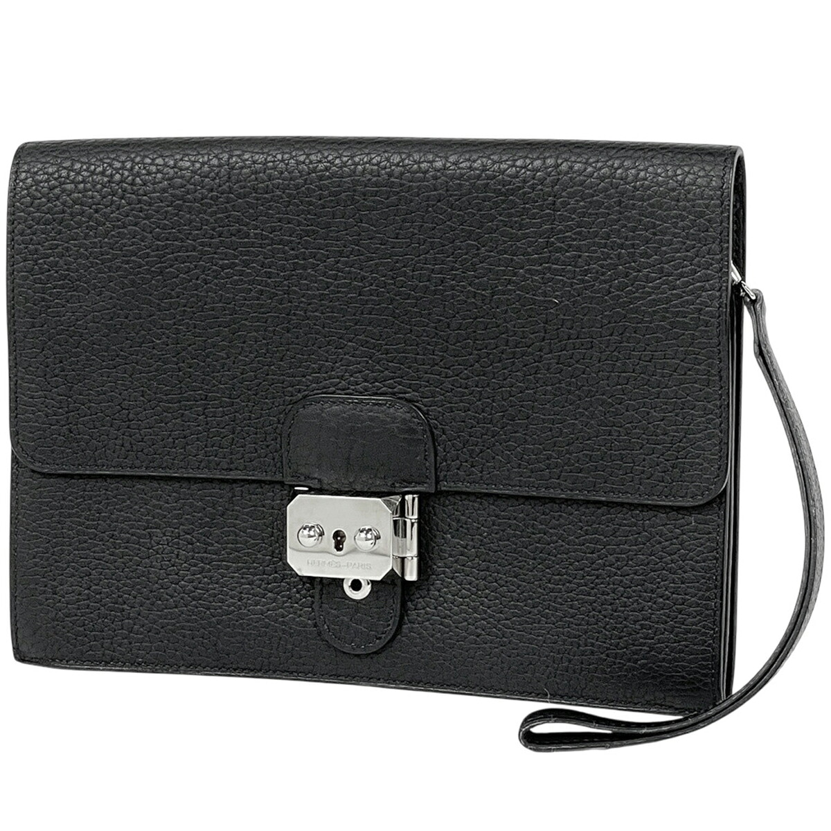 エルメス HERMES ポシェットジェット セカンドバッグ クラッチバッグ フィヨルド ブラック レディース 【中古】 msp39