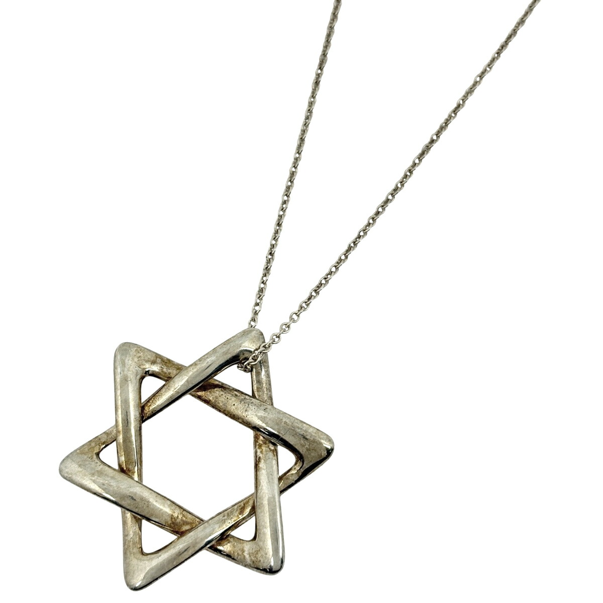 楽天市場】ティファニー スターオブダビデ 六芒星 ネックレス シルバー