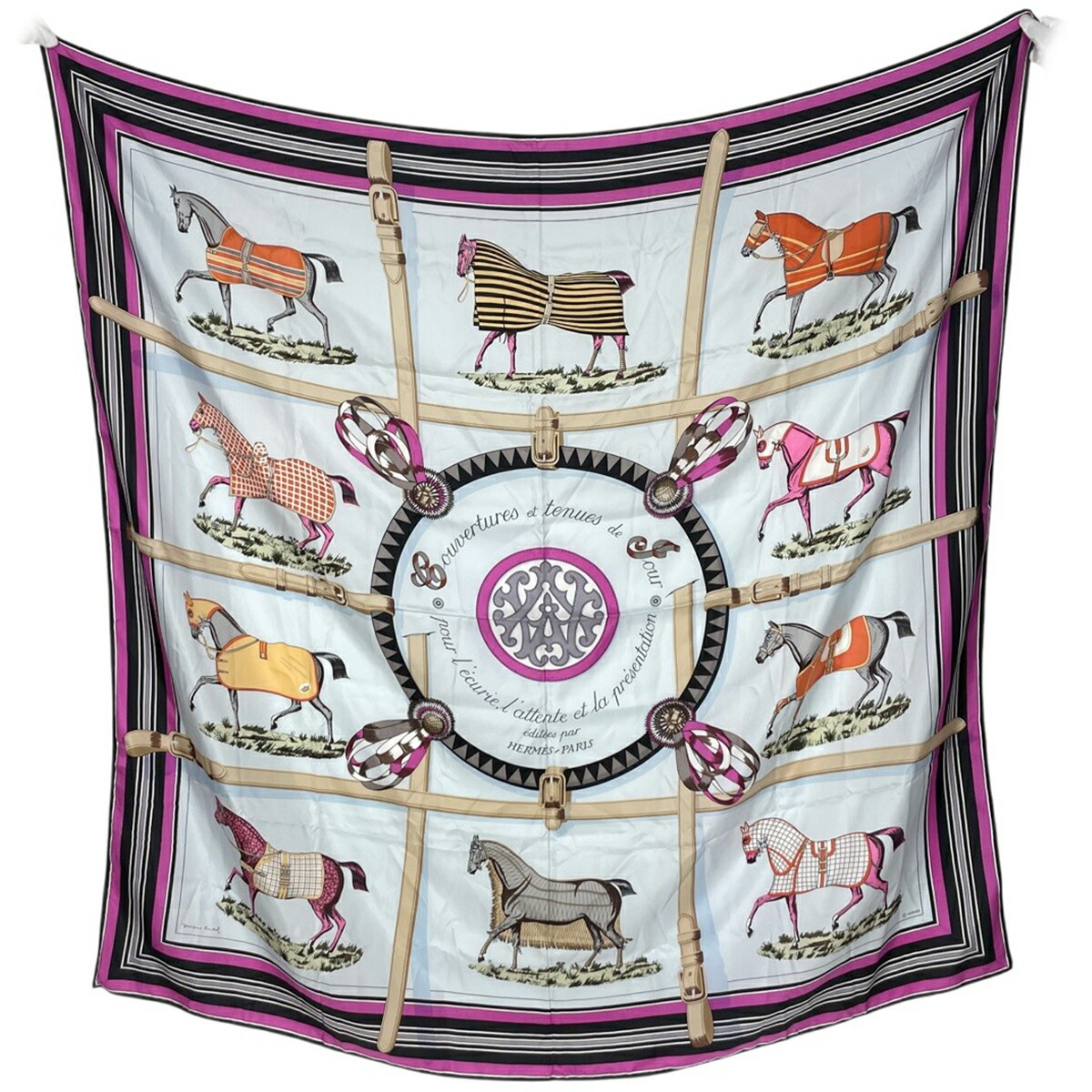 楽天市場】エルメス HERMES ロザンジュMM カシミア シルク スカーフ