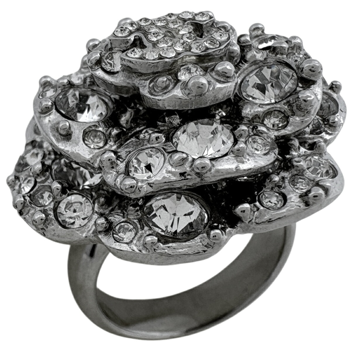 楽天市場】シャネル カメリア リング 指輪 約12号 ココマーク シルバー