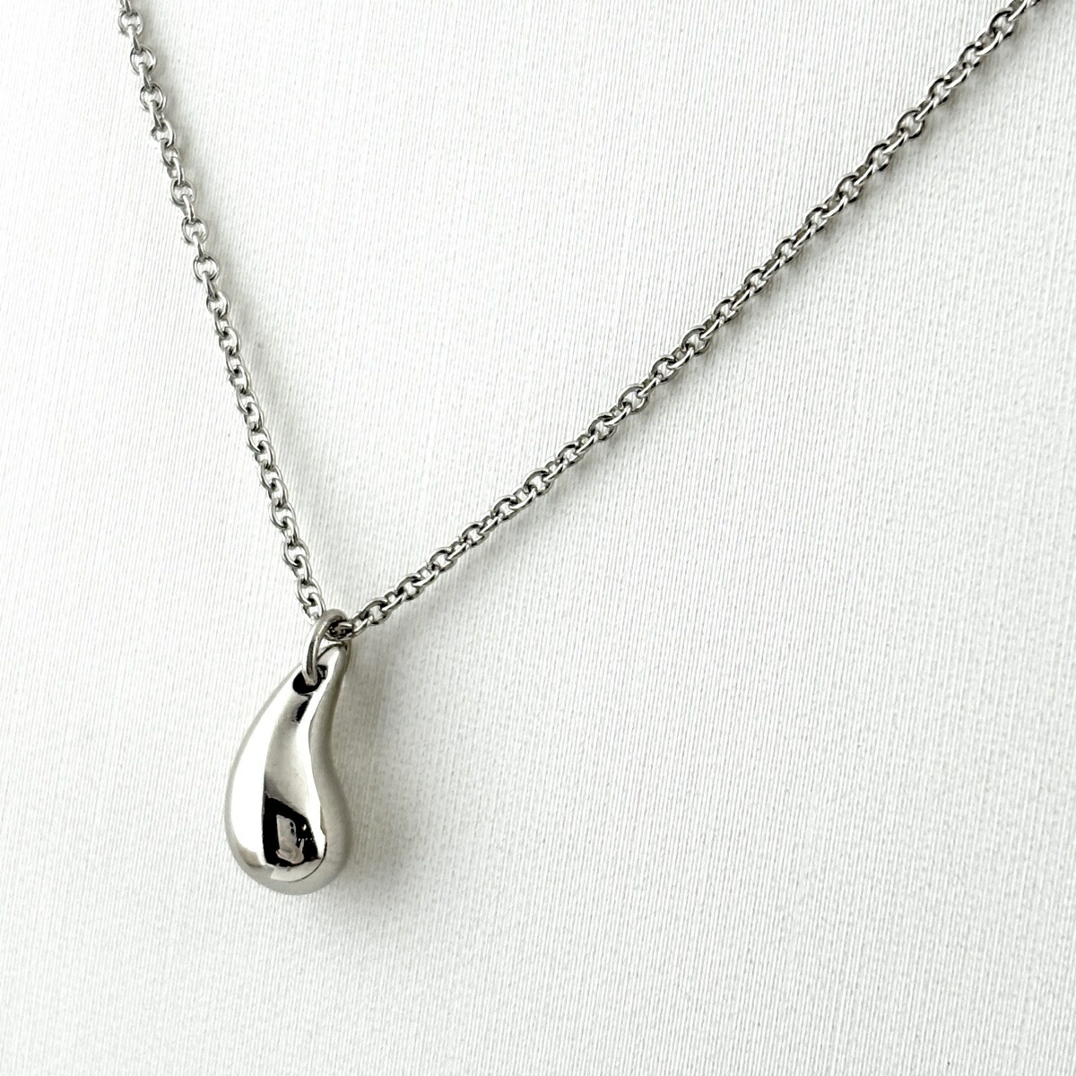 ティファニー TIFFANY&Co. ティアドロップ ネックレス プラチナ ペンダント エルサ・ペレッティ ネックレス Pt950 レディース 【中古】