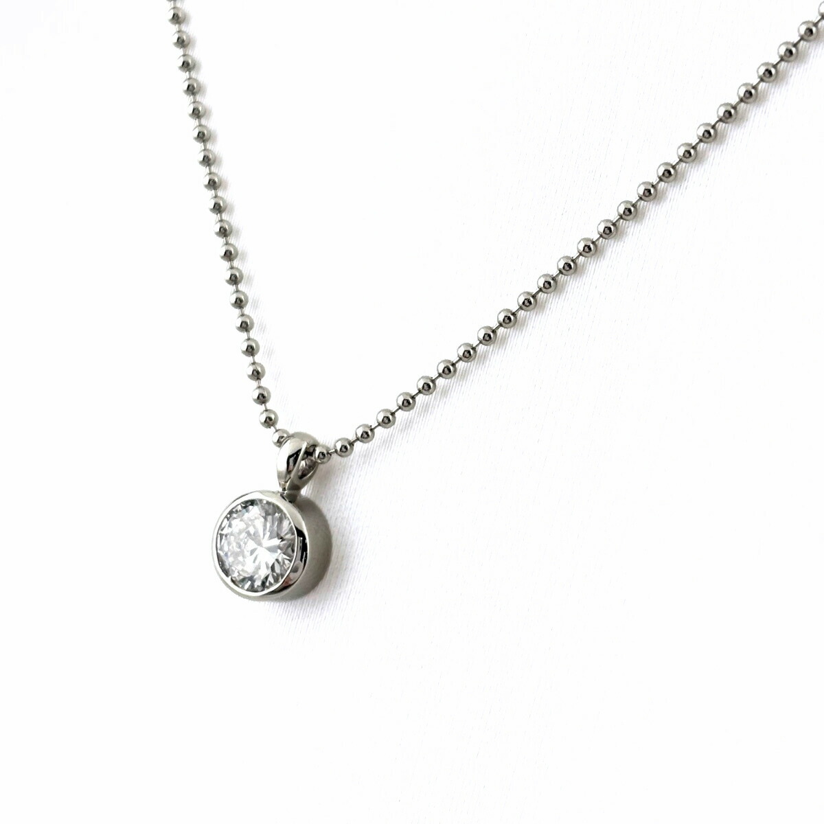 ダイヤモンド デザインネックレス プラチナ ペンダント ネックレス Pt900 Pt850 ダイヤモンド レディース 【中古】