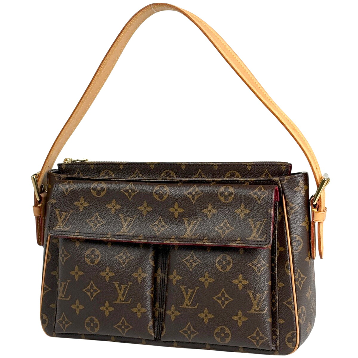 ルイ・ヴィトン Louis Vuitton ヴィバ シテ GM ワンショルダー 肩掛け ショルダーバッグ モノグラム ブラウン M51163 レディース 【中古】