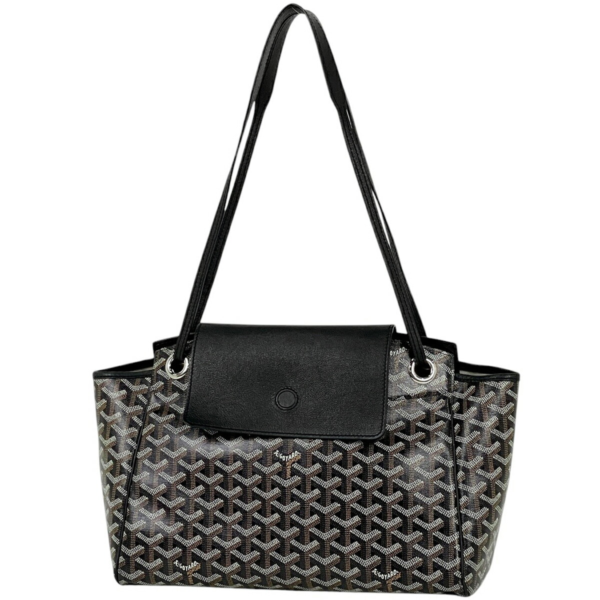 ゴヤール GOYARD ルエット PM 肩掛け ショルダーバッグ コーティングキャンバス ブラック レディース 【中古】