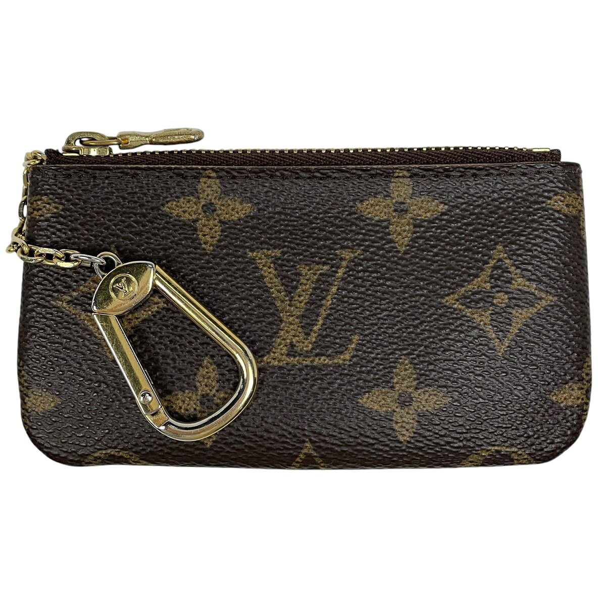 ルイ・ヴィトン Louis Vuitton ポシェット クレ 鍵入れ キーリング コインパース コインケース モノグラム ブラウン M62650 レディース 【中古】