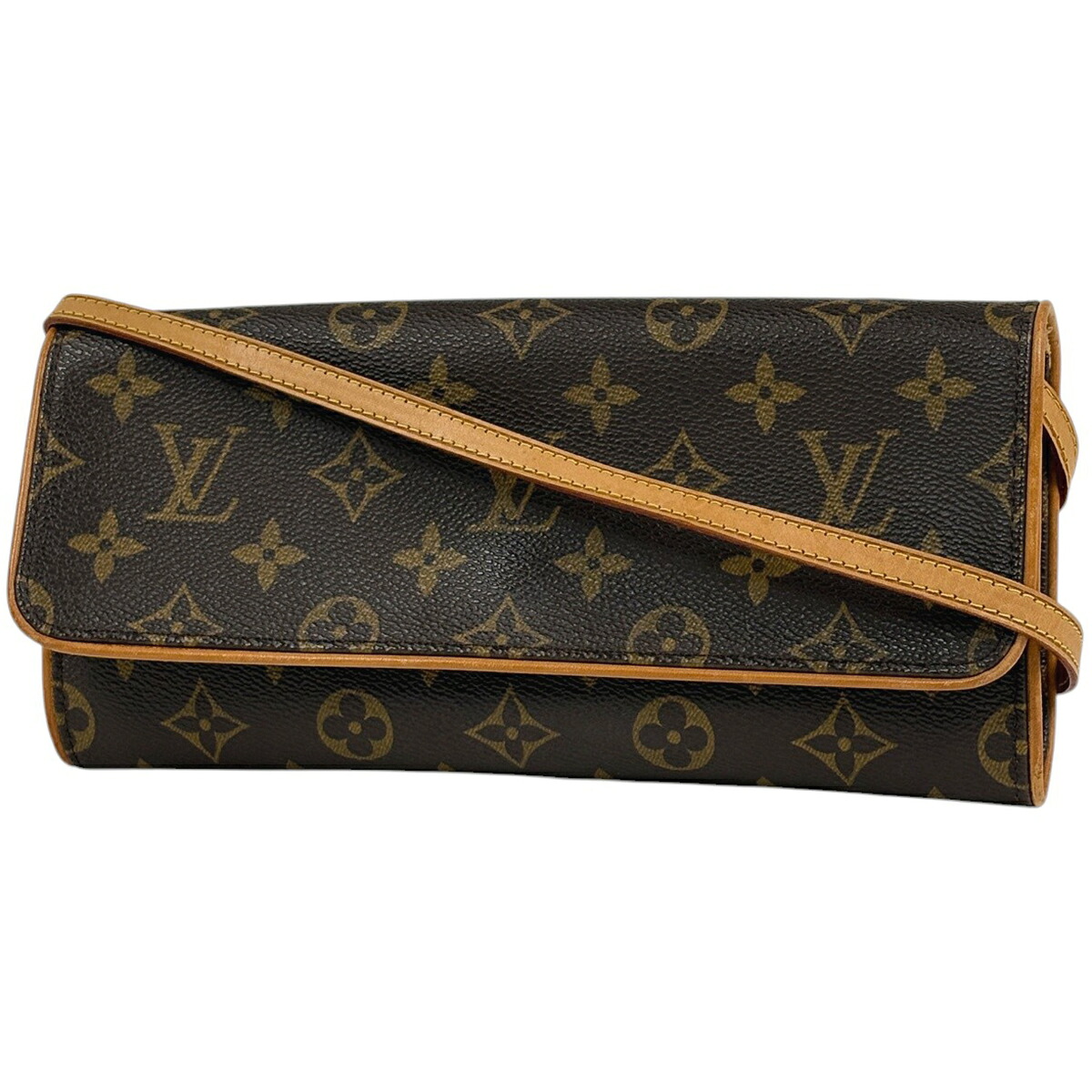 ルイ・ヴィトン Louis Vuitton ポシェットツイン GM クラッチバッグ 2WAY ショルダーバッグ モノグラム ブラウン M51852 レディース 【中古】
