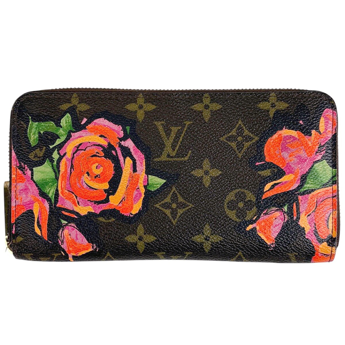 ルイ・ヴィトン Louis Vuitton ジッピーウォレット ラウンドファスナー 長財布 モノグラムローズ ブラウン M93759 レディース 【中古】 59,400円