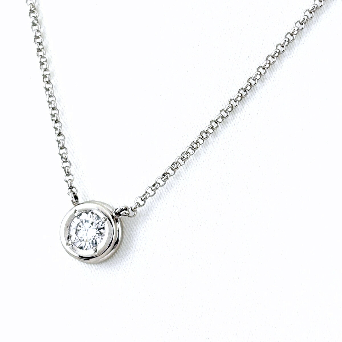 ダイヤモンド デザインネックレス プラチナ ペンダント ネックレス Pt900 Pt850 ダイヤモンド レディース 【中古】