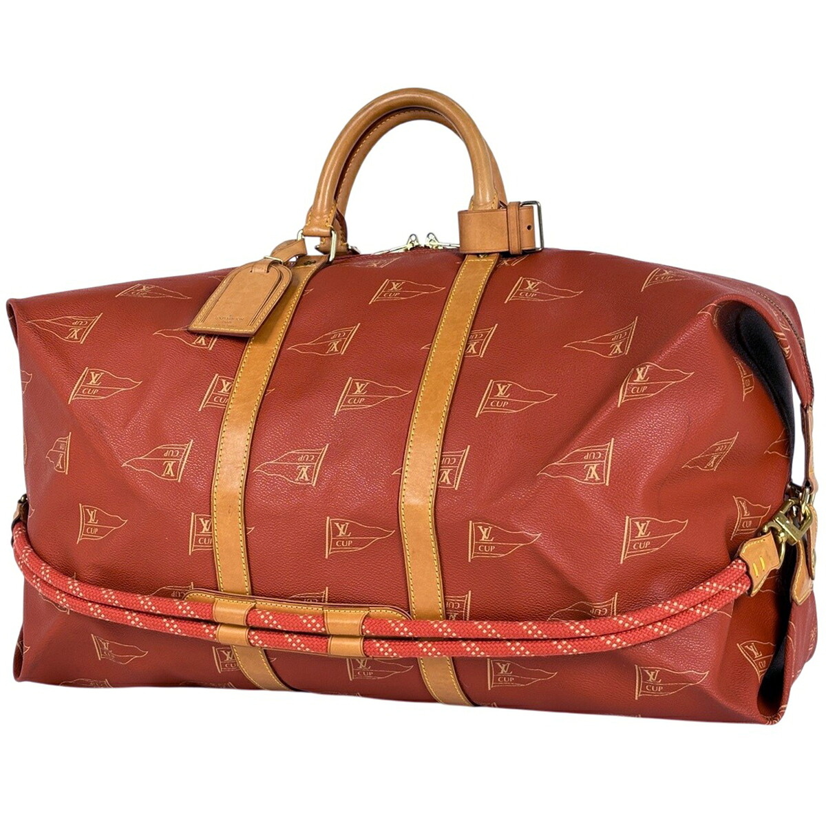 ルイ・ヴィトン Louis Vuitton カブール 2WAY ショルダーバッグ ヴィトンカップ ボストンバッグ 上塗り帆布 アボガニー M80020 レディース 【中古】